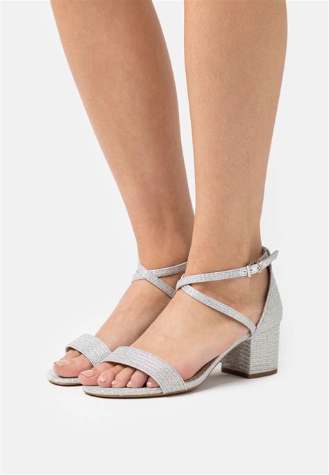 michael kors silver sandals women